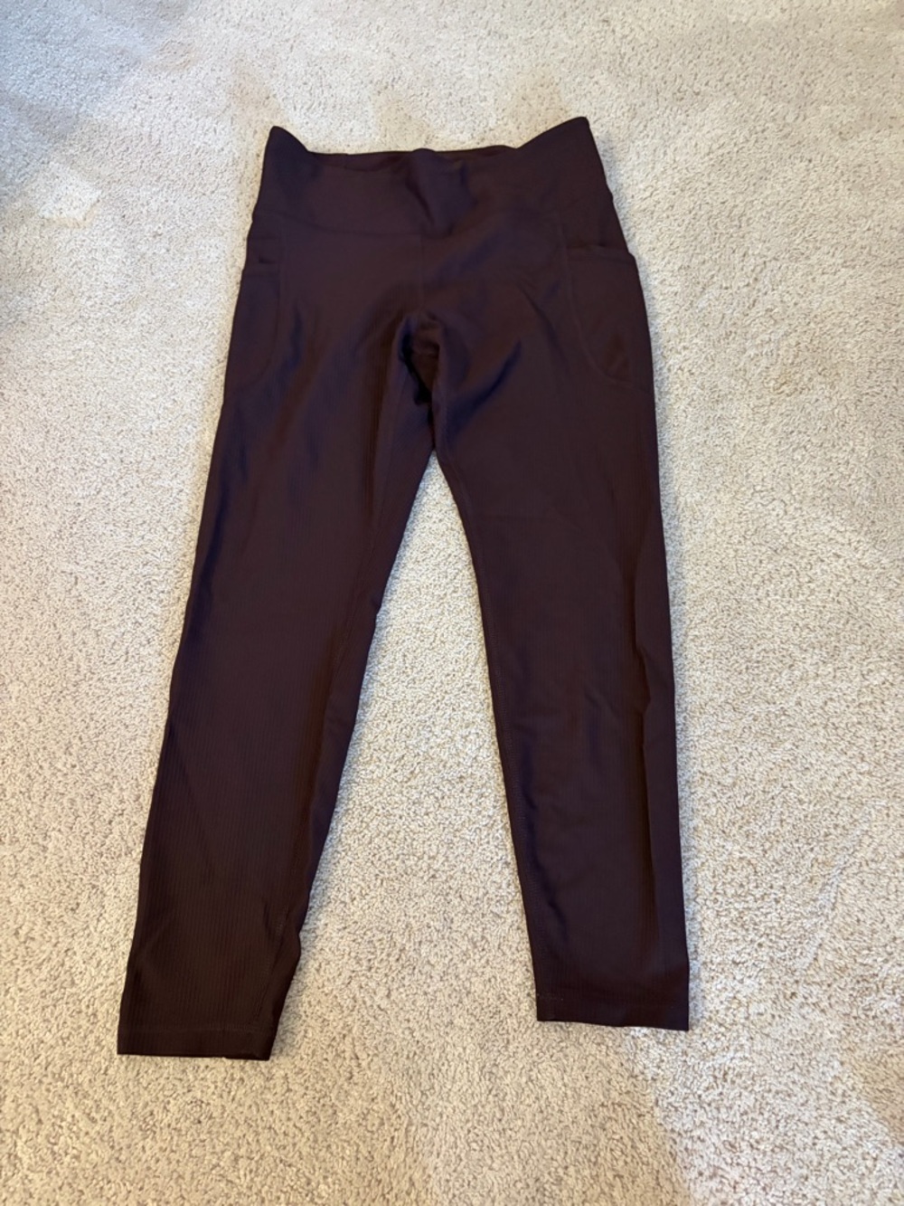 Chocolate brown old navy active powersoft high rise size large